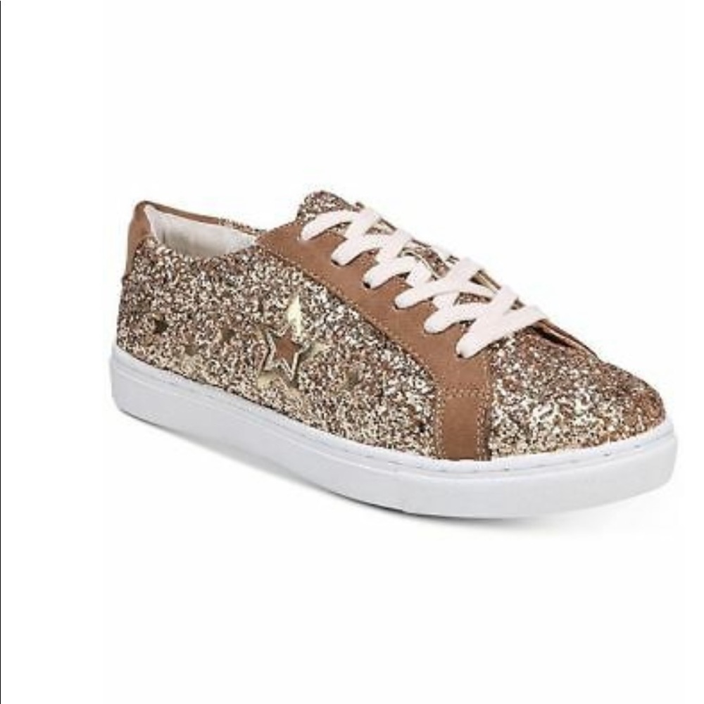 💚Circus by Sam Edelman Gold Glitter Sneaker 8 NWOT
